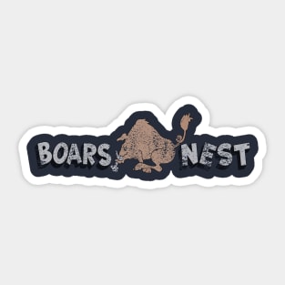 Boars Nest Sign Sticker